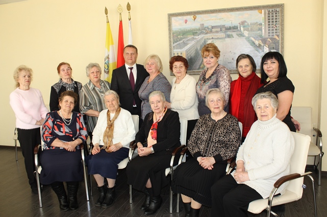 Прием главы администрации Промышленного района города Ставрополя, посвященного празднованию Международного Женского Дня
